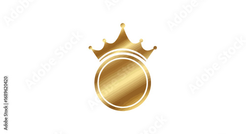 Luxury Golden Crown Logo for Premium Brand or Hotel Identity