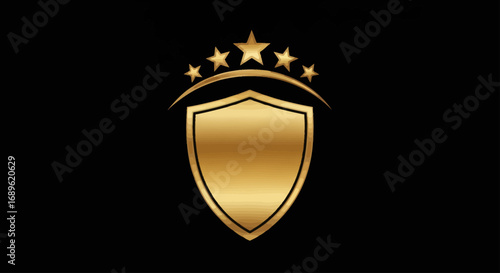 Luxury Golden Crown Logo for Premium Brand or Hotel Identity