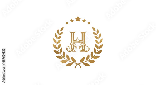 Luxury Golden Crown Logo for Premium Brand or Hotel Identity