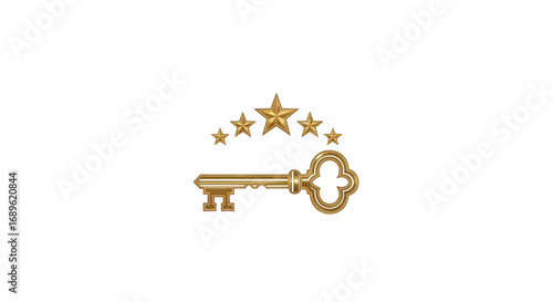Luxury Golden Crown Logo for Premium Brand or Hotel Identity