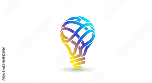 Stylized illustration of a wave cresting, with shades of turquoise and blue, against a white background, creating a dynamic circular motion.