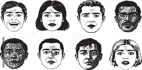 Faces with Various Emotions