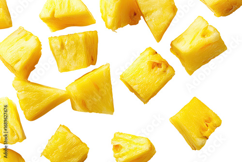 Close-up of diced pineapple chunks (1)