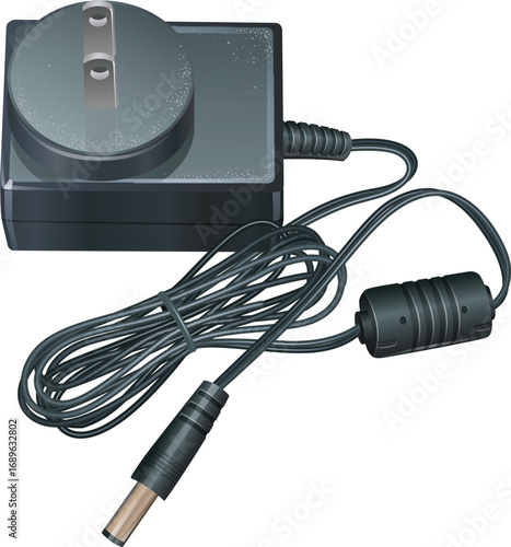 black usb cable