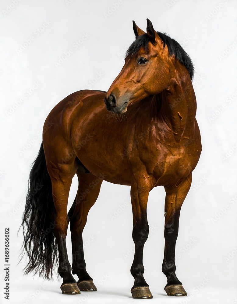 Obraz premium Horse portrait, chestnut color