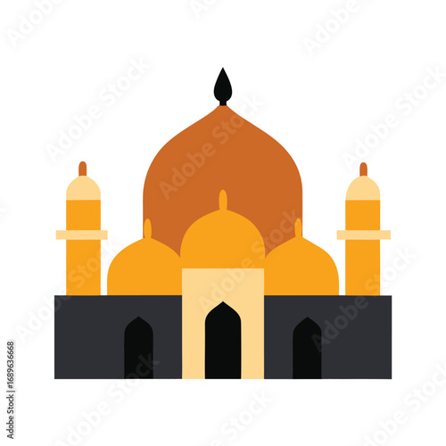 Minimal Islamic Mosque Architecture Artwork  