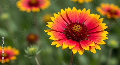 Vibrant Blanket Flower in Bloom.
