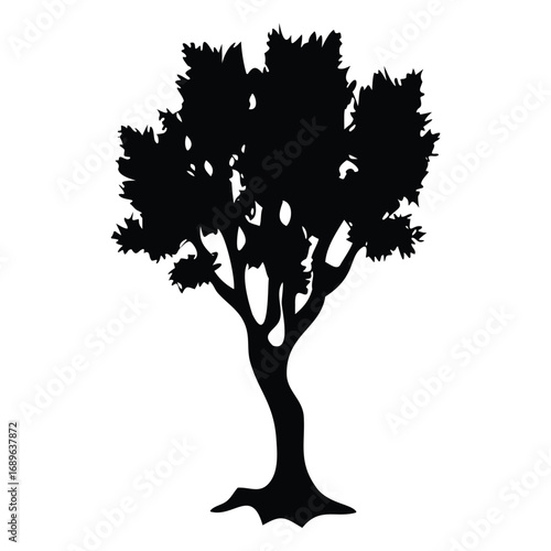 A green vector silhouette of a tree branch with leaves, perfect for a nature-inspired design

Can you tell me more about what you'll be using this image for?