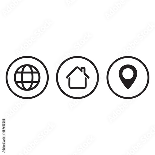 Three rows of contact icons with first row highlighted