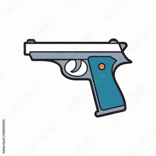 Creative walther ppk pistol vector design