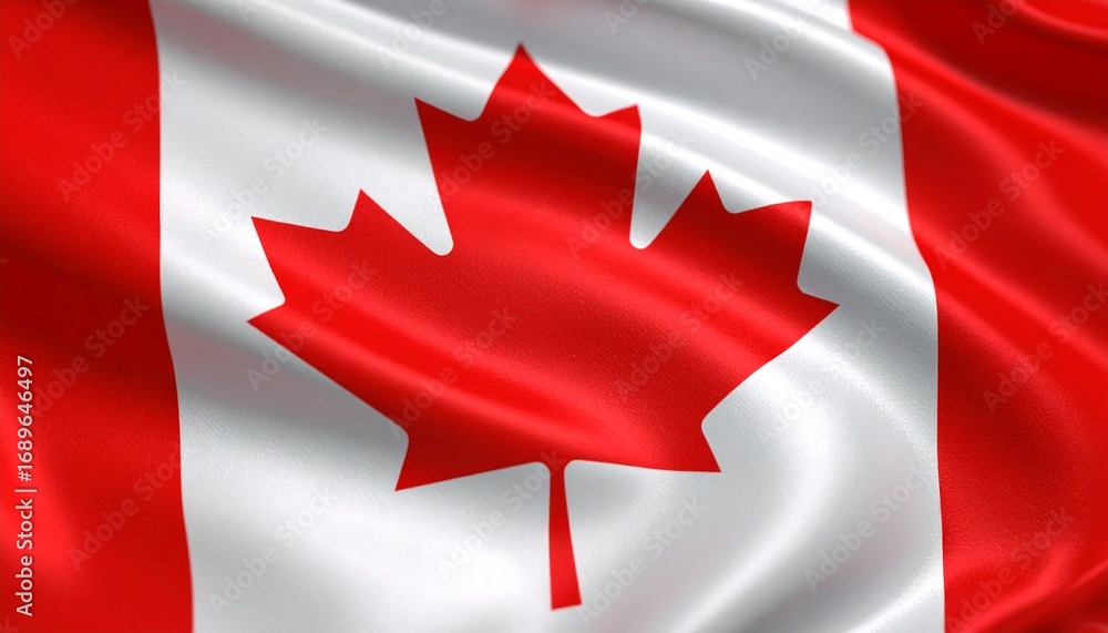 Fototapeta premium Waving Flag of Canada 