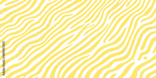 Orange seamless vector wallpaper with an abstract geometric line pattern and swirling golden color