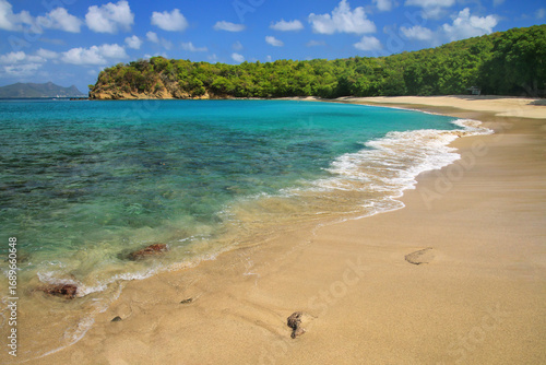 Anse La Roche Beach on Carriacou Island, Grenada.
