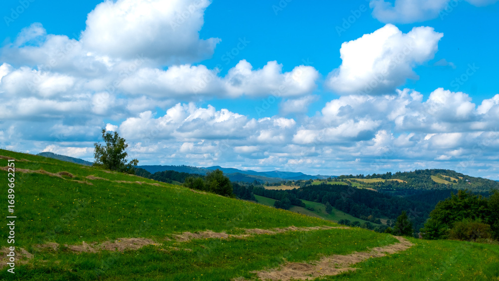Fototapeta premium mountain landscape with blue sky
