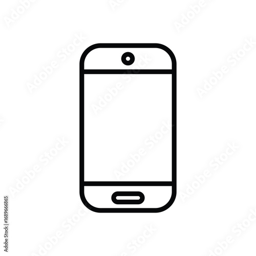 iPhone vector outline icon design