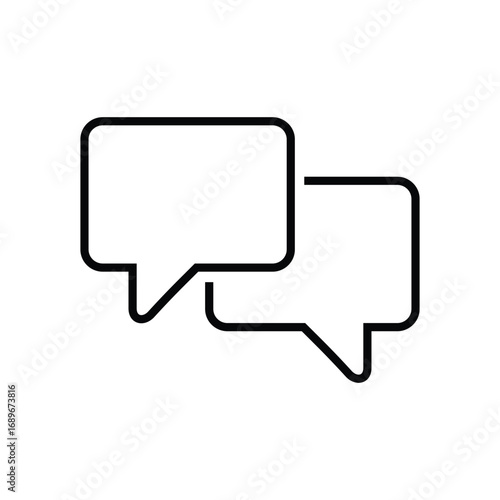 messages outline icon design