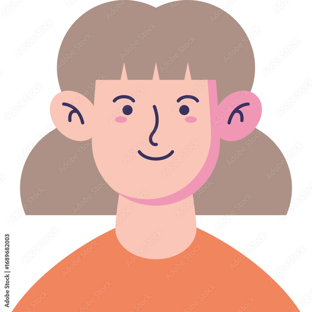 Obraz premium Avatar Woman User Icon Set