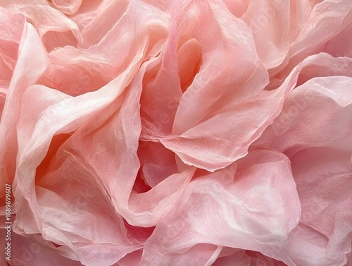 Wallpaper Mural Abstract Pink Fabric Texture Background Soft Draped Sheer Silk Chiffon Torontodigital.ca