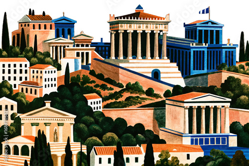 Athens city, Acropolis, Parthenon, ancient ruins, Greek cultural heritage, iconic Europe landmark