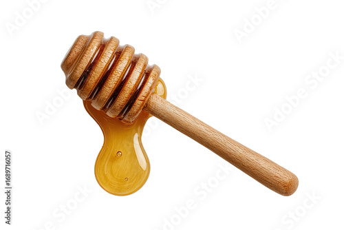Honey dipper with dripping honey