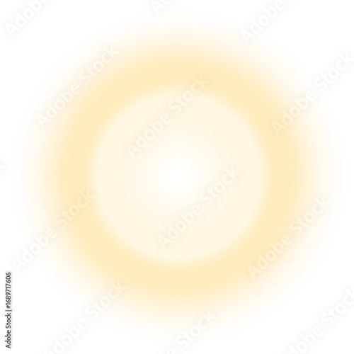 glowing sun circle effect