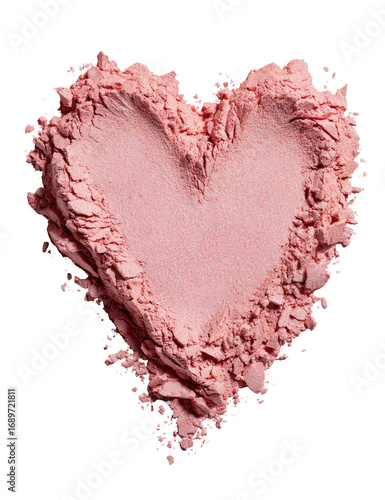 Heart-shaped blush powder (2)