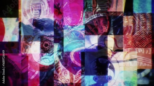 Abstract art collage