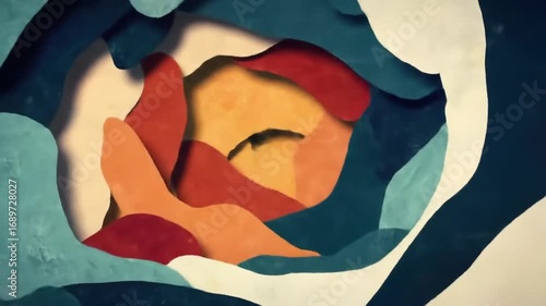 Abstract colorful shapes animation