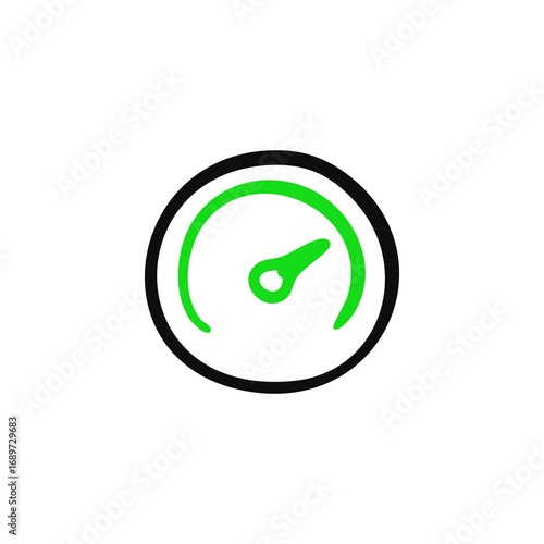 Simple green progress indicator icon