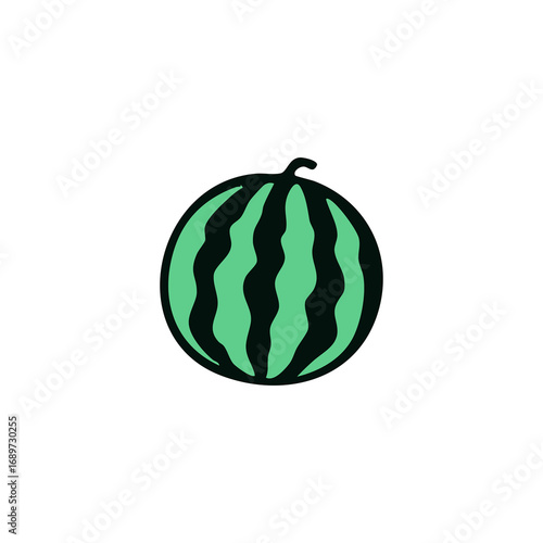 Simple illustration of a watermelon