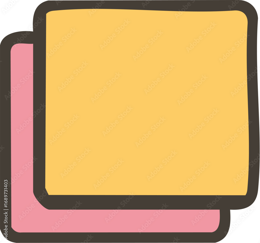 Stacked Squares Icon Graphic Design. Stacked Squares Icon Graphic Design.
