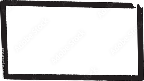 black vector frame border container rectangle