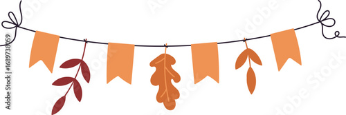 Autumn Leaf Thanksgiving Garland
