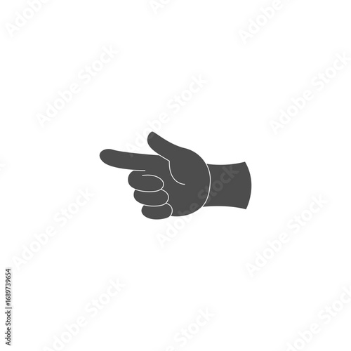 Pointing Finger Vector Illustration – Isolated Hand Icon
