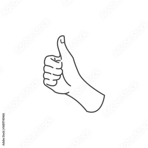 Hand Gestures Vector – Thumbs Up, Like Sign, Peace Sign, OK Sign
