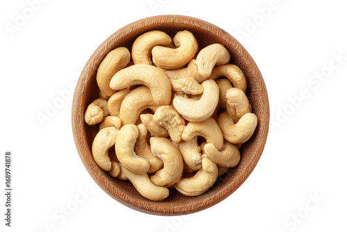Roasted cashews in a wooden bowl (2)