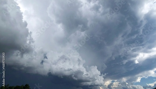 Dramatic storm clouds filling the sky