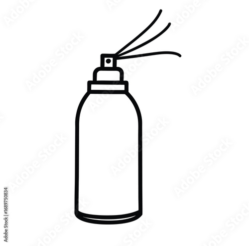 Modern air freshener spray bottle design with clean lines