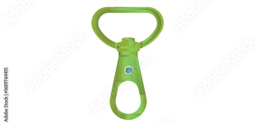 Metallic Clasp Equipment Vector Illustration.
