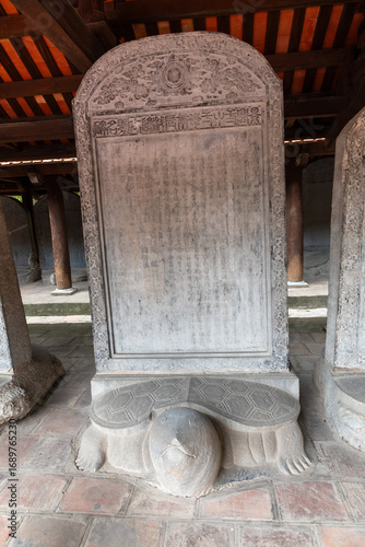 Stone stelae dating back to 1484 to honour talent and encourage study. Hanoi