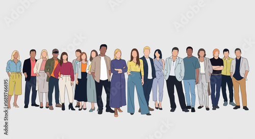 group of business people in action