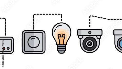 Smart home concept, modern and connected living.