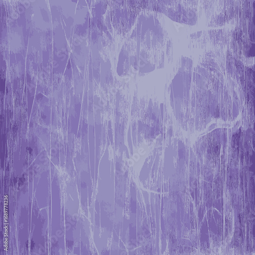 Abstract textured digital art background in shades of purple and white, grunge style