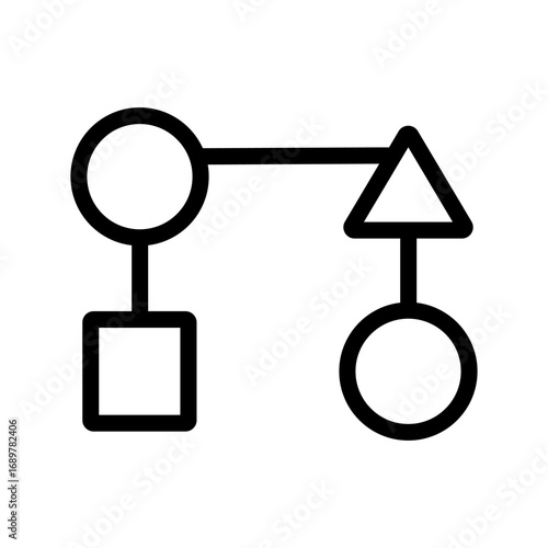 shapes alt icon on white background