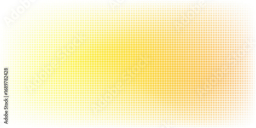 Yellow and Orange Halftone Dot Gradient. vector illustration