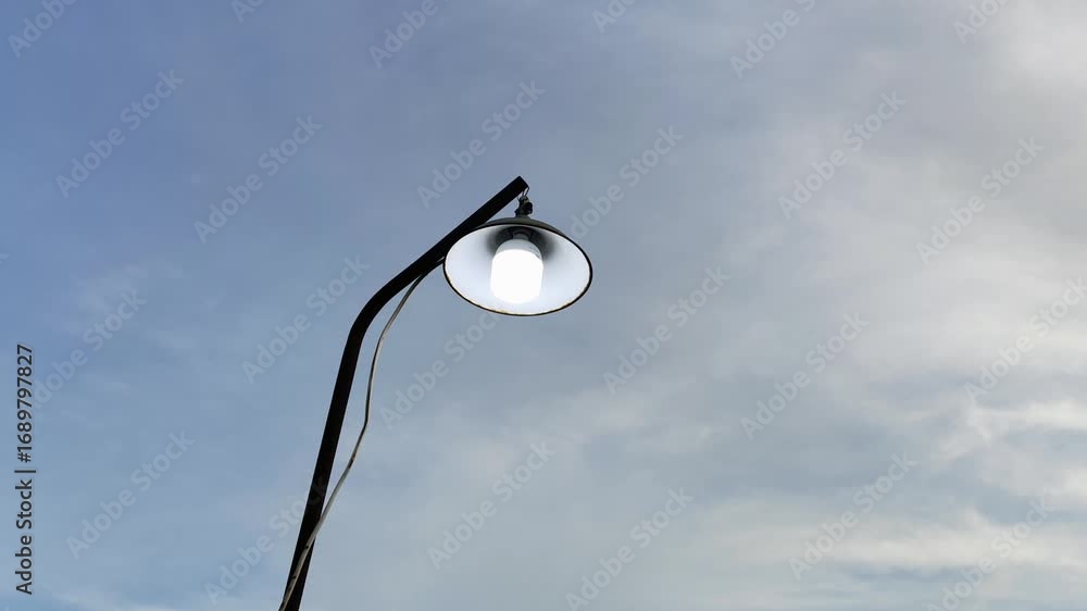 street lamp on blue sky street lamp on blue sky