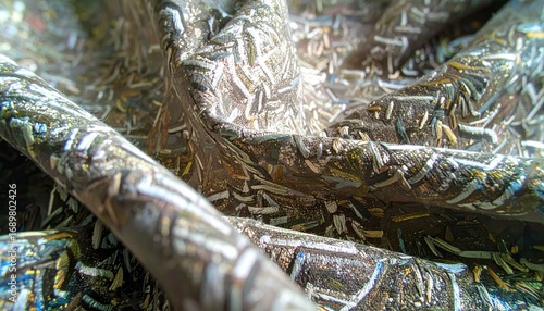 Close-Up of Brown Linen Fabric with Subtle Crosshatch Texture