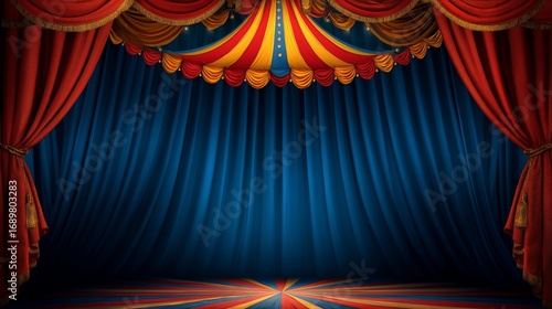 Circus frame background circus tent background with copy space