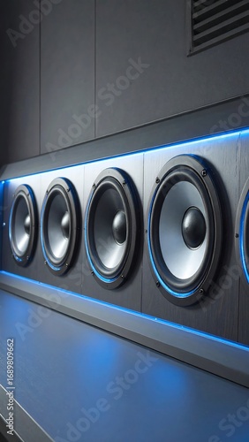Modern wall-mounted sound system