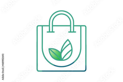 Reusable shopping bag eco friendly sustainable lifestyle product  